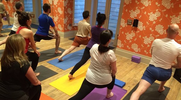 Jules' yoga studio in Southampton